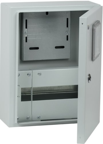 Щит учетно-распределительный навесной IEK ЩУРн-1/12зо-0 395x310x145мм IP54 замок, c окном картинка 